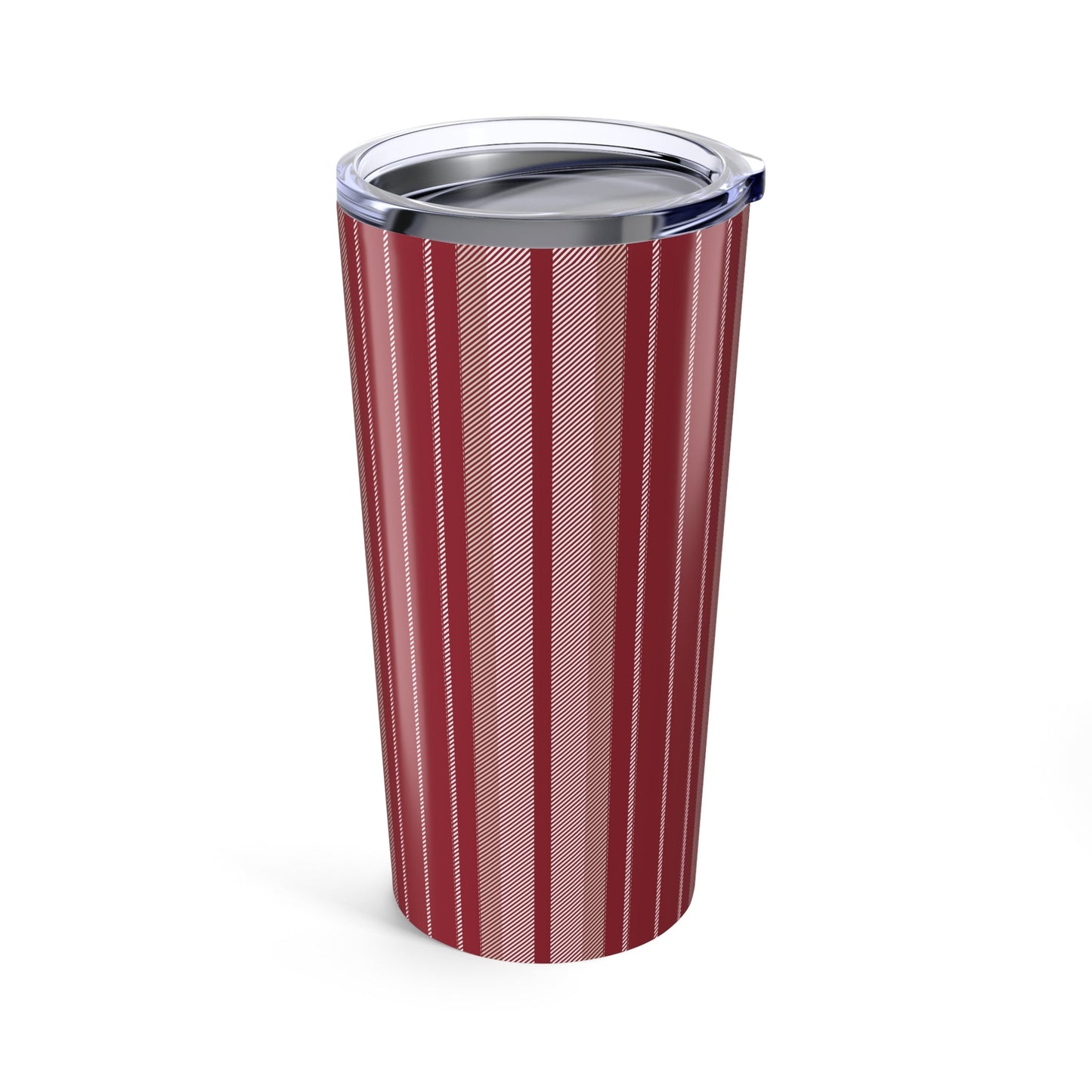 Tumbler | Maroon & White | Stripe