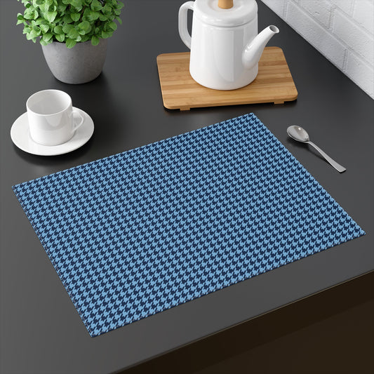 Placemat | Light Blue & White | Houndstooth