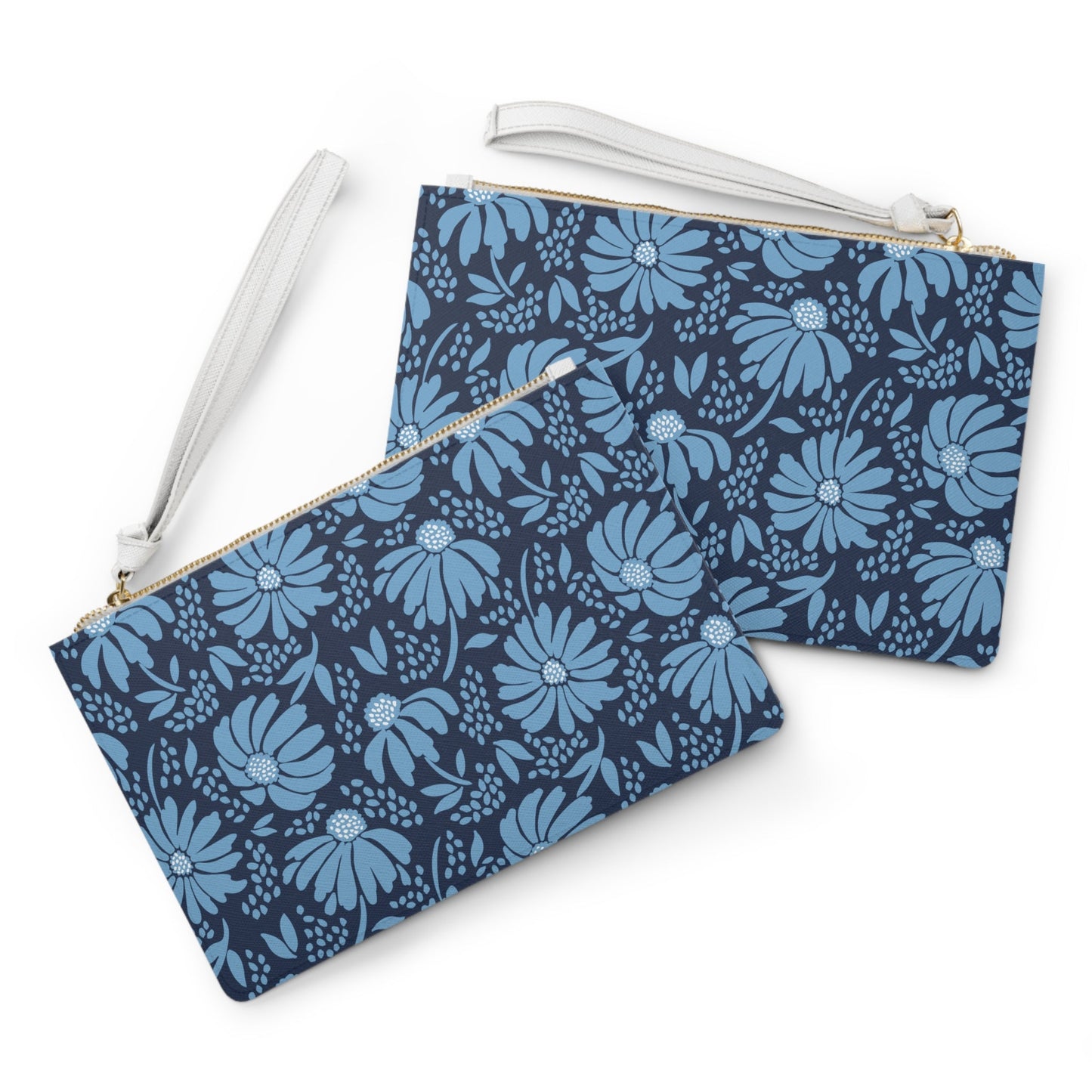 Clutch Bag | Light Blue & White | Bellis