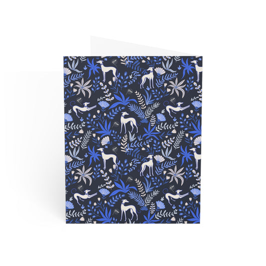 Monogram Notecards | Greyhounds | Blue Fern