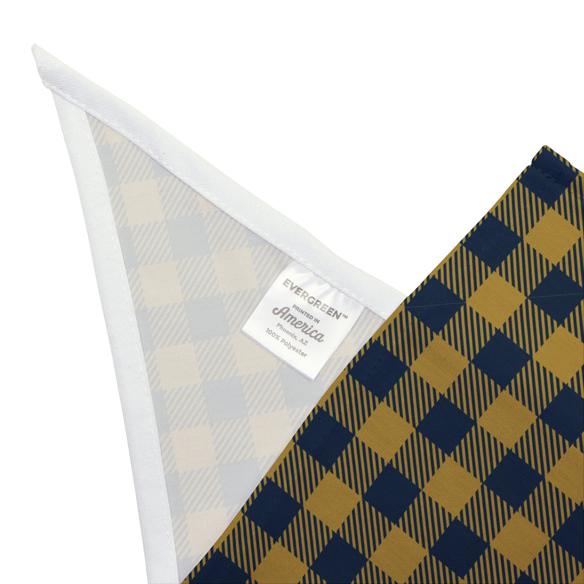 Pet Bandana | Notre Dame, Indiana | Gingham