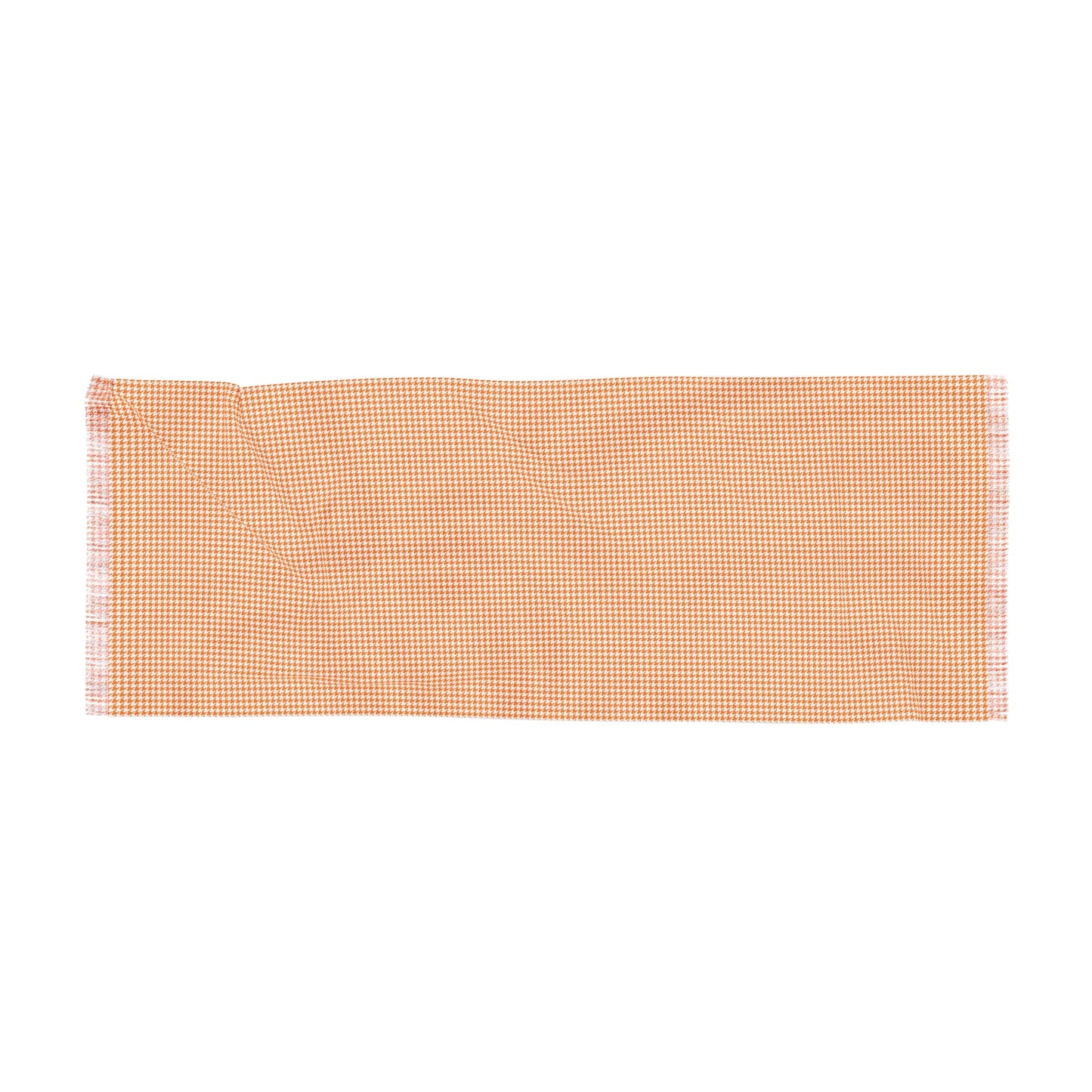 Scarf | Orange & White | Houndstooth