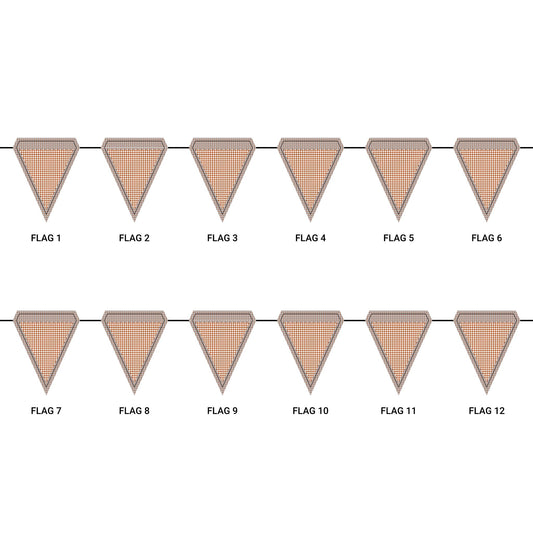 Flag Garland | Austin, Texas | Houndstooth