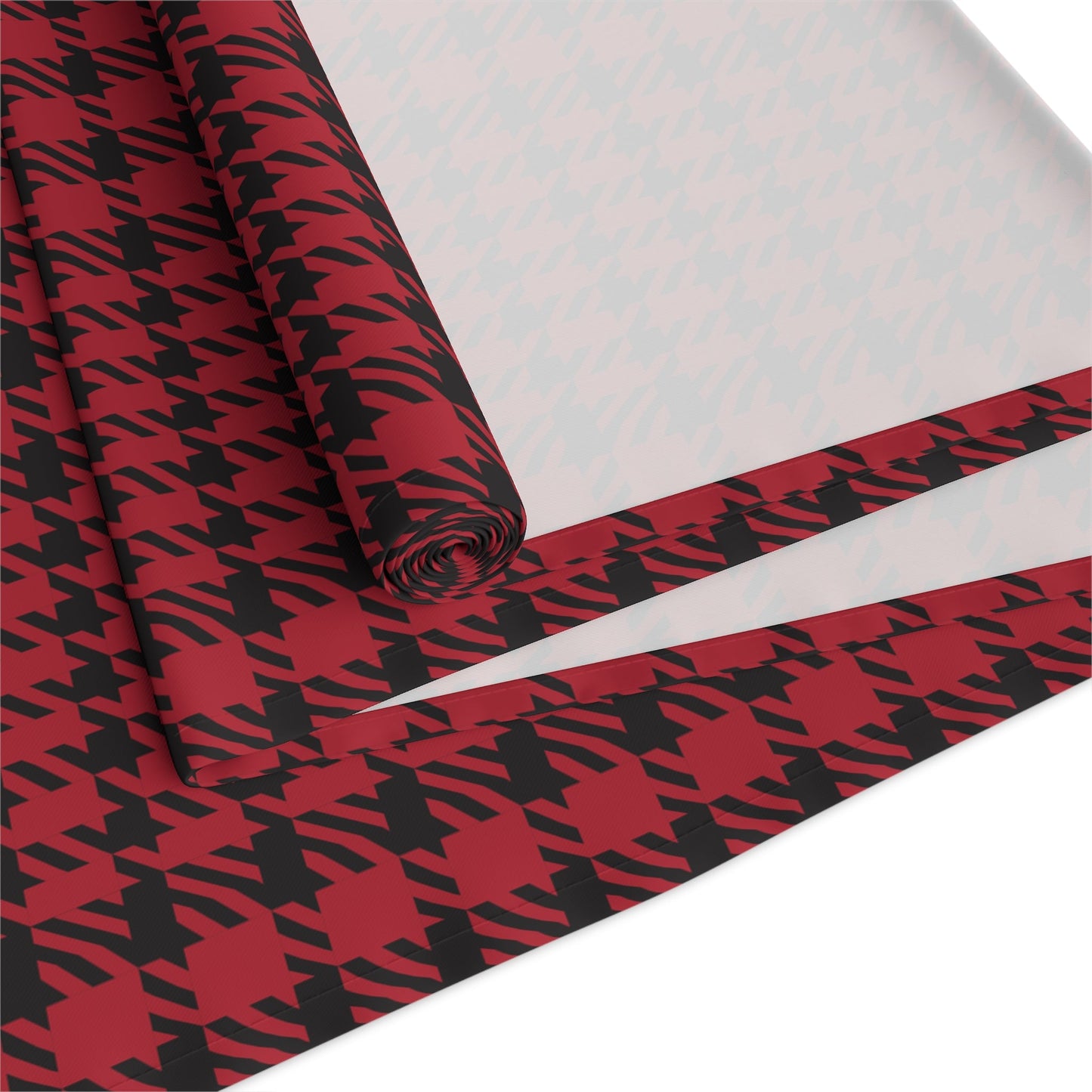 Table Runner | Red & Black | Tweed