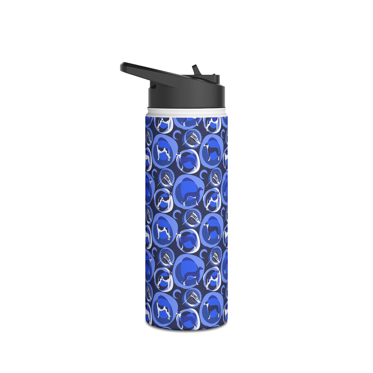Insulated Water Bottle | Greyhounds | Blue Bubbles