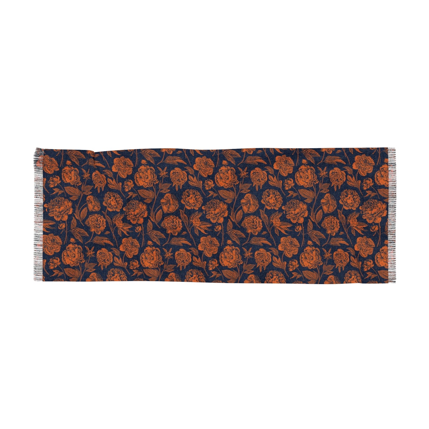 Scarf | Orange & Blue | Peony