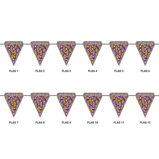 Flag Garland | Baton Rouge, Louisiana | Laurel