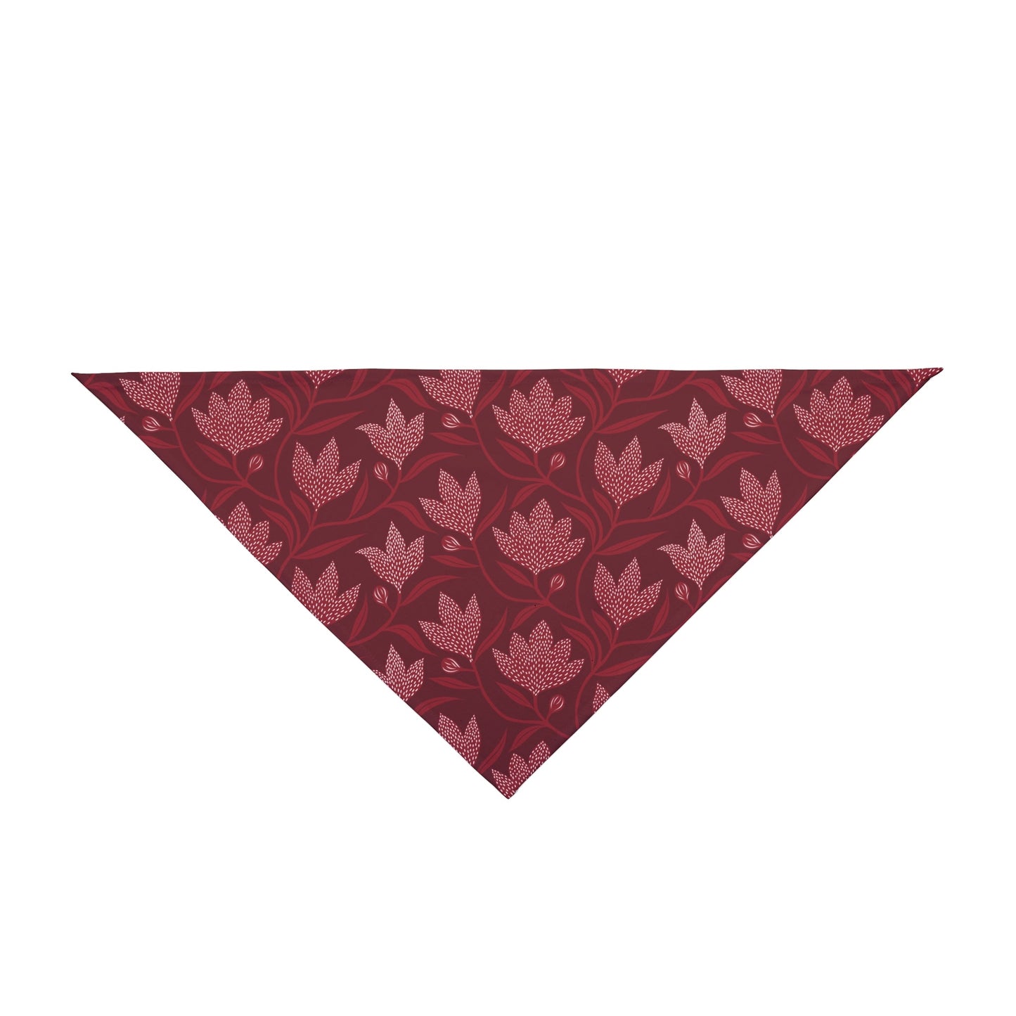 Pet Bandana | Maroon & White | Magnolia