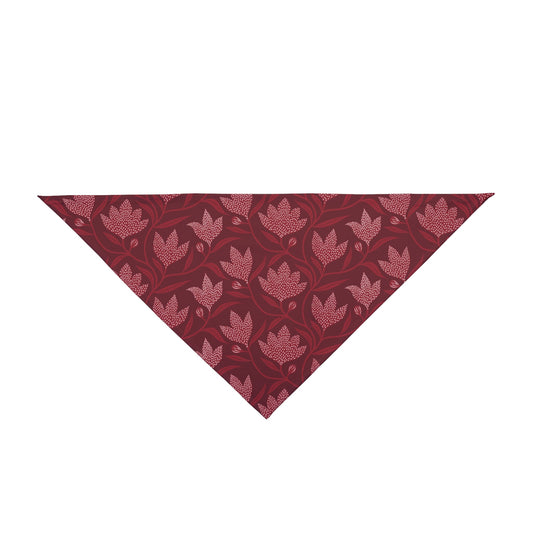 Pet Bandana | Maroon & White | Magnolia
