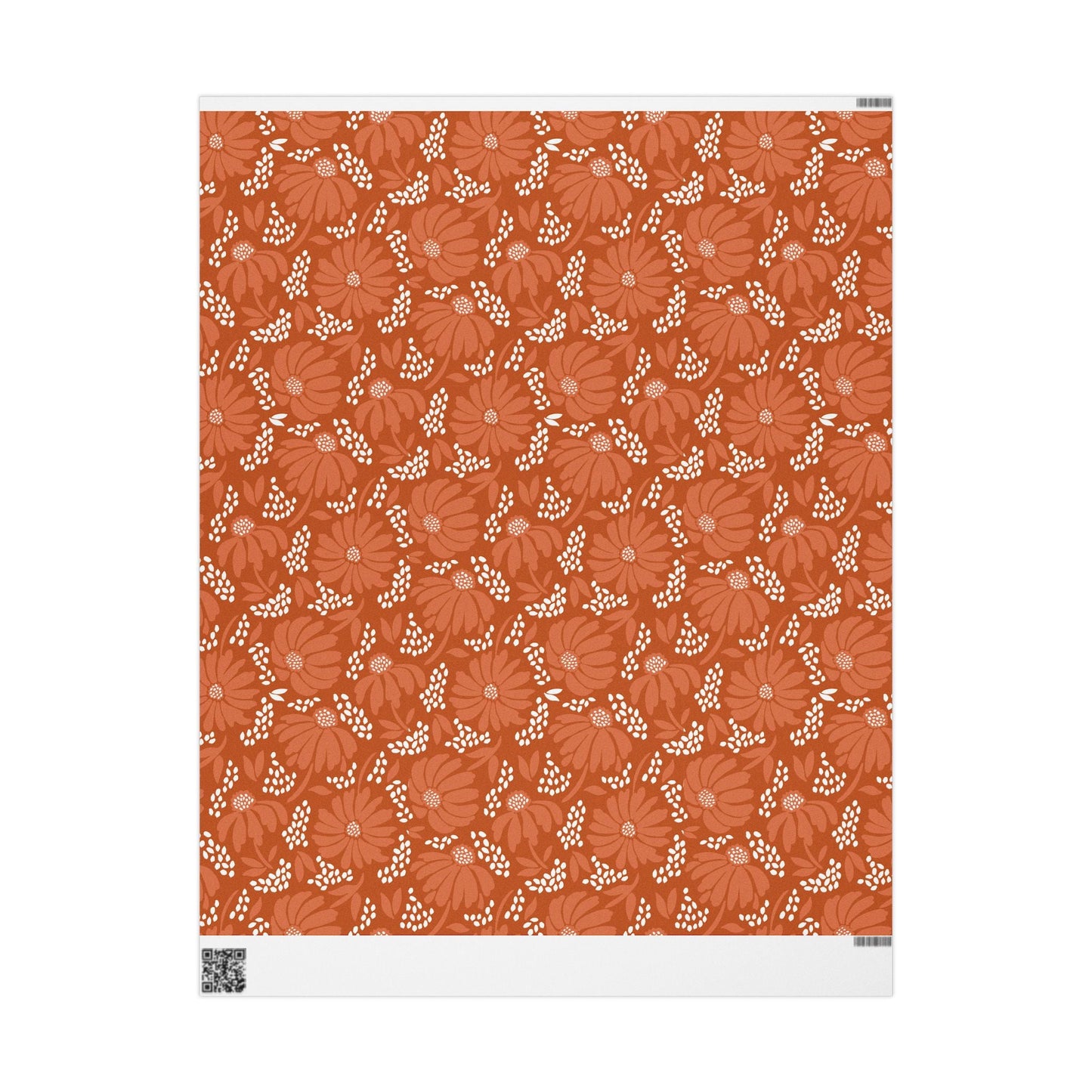 Gift Wrap | Dark Orange & White | Bellis