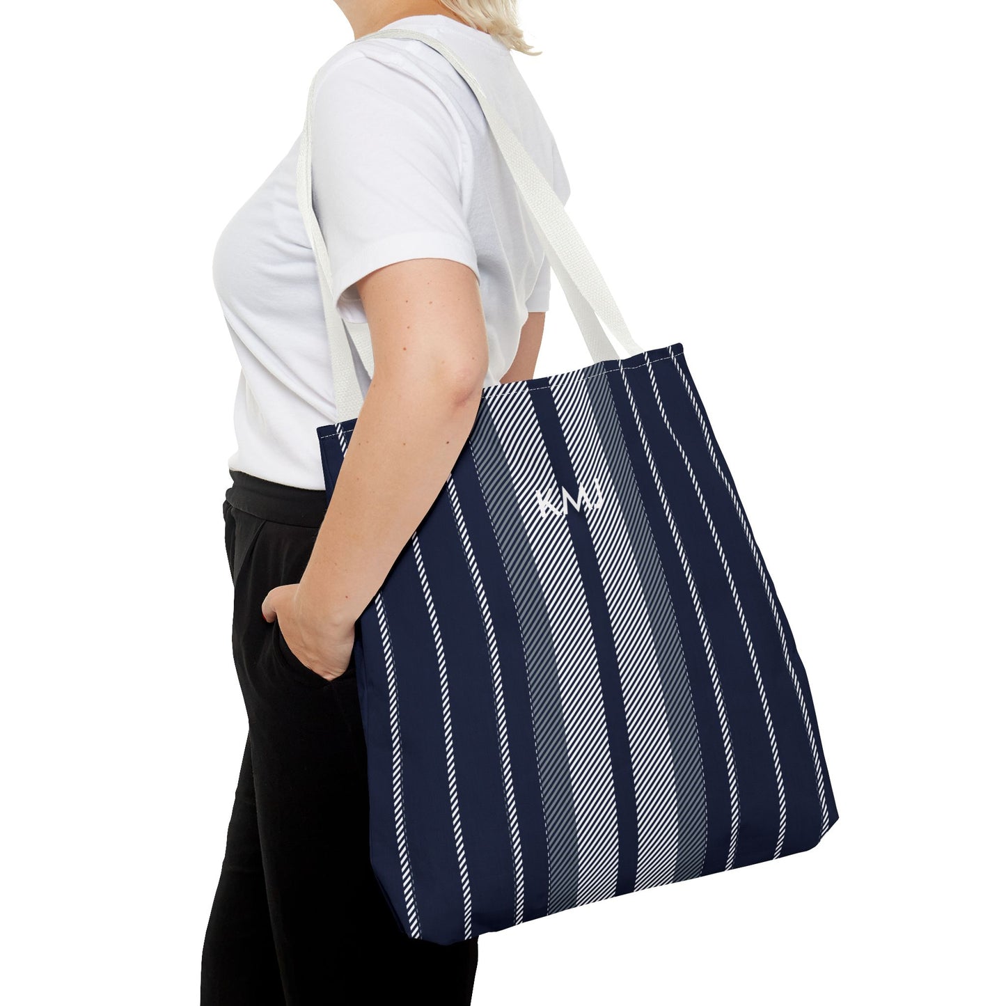 Totes - Personalized | Navy & White | Stripe