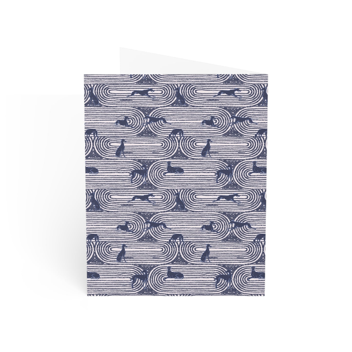 Monogram Notecards | Greyhounds | Pink Track