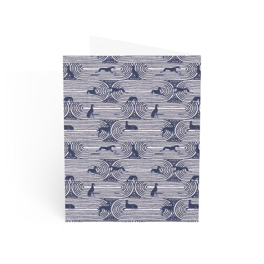 Monogram Notecards | Greyhounds | Pink Track