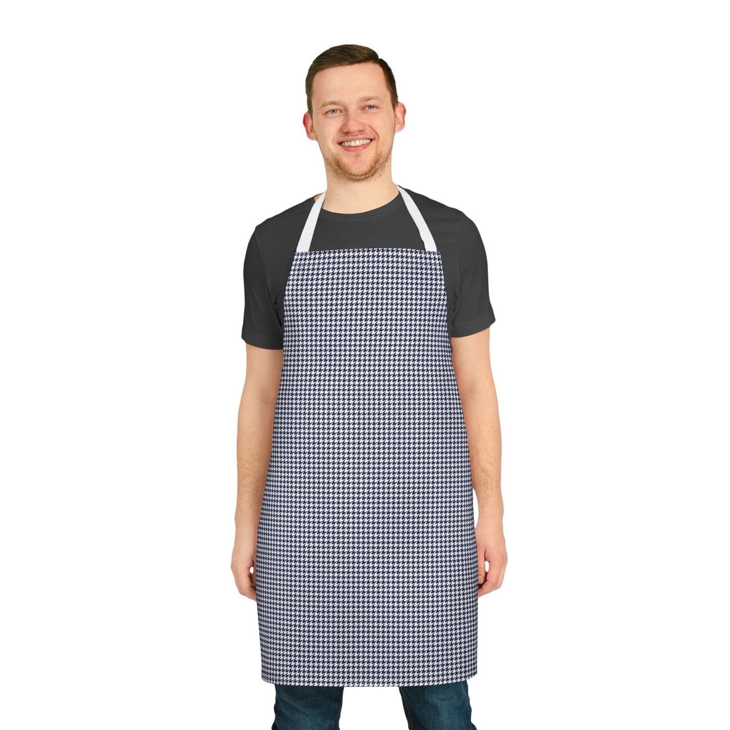 Apron | Navy & White | Houndstooth