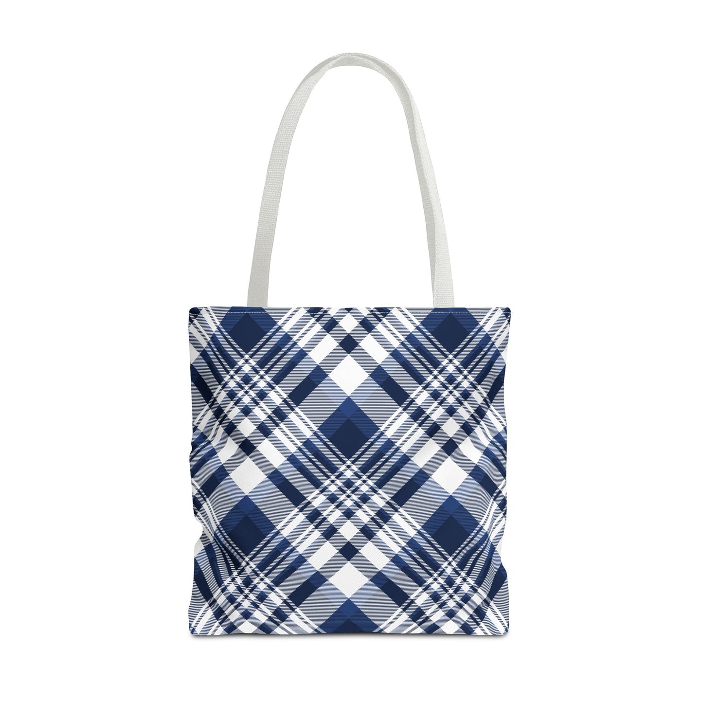 Tote Bag | Navy & White | Tartan