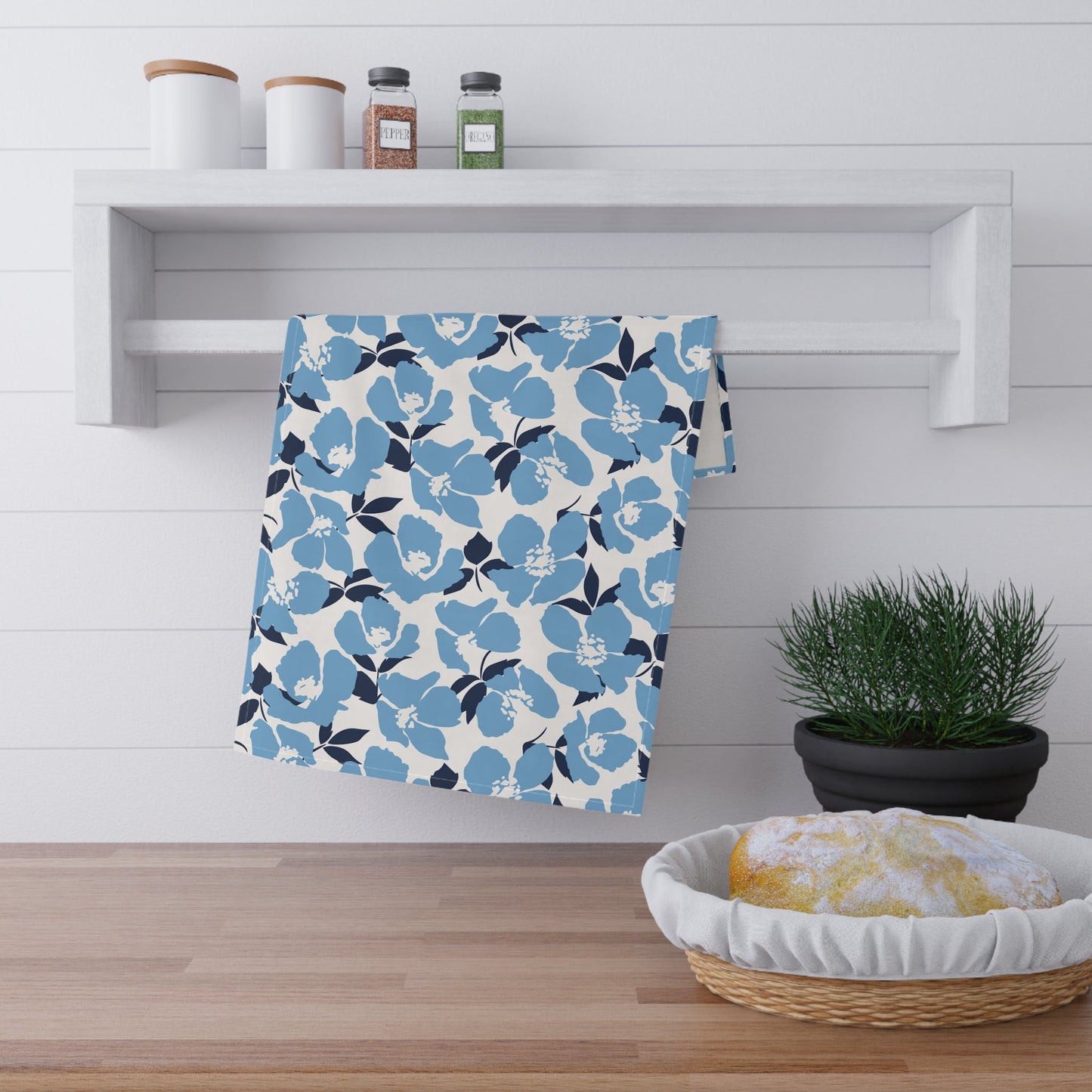Tea Towels | Light Blue & White | Poppy