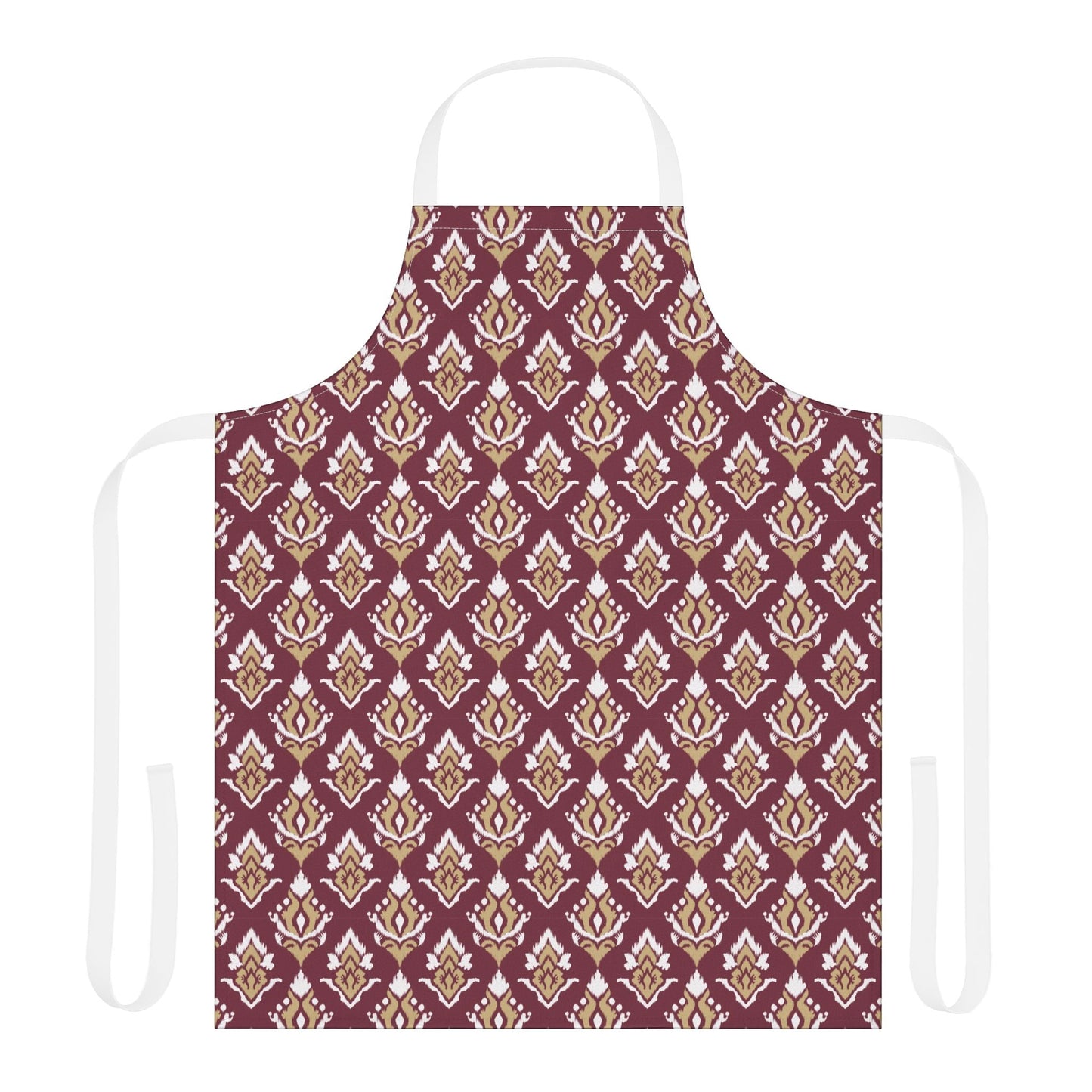 Apron | Maroon & Gold | Ikat