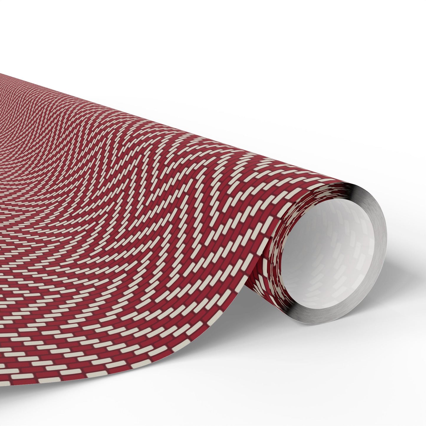 Gift Wrap | Maroon & White | Herringbone