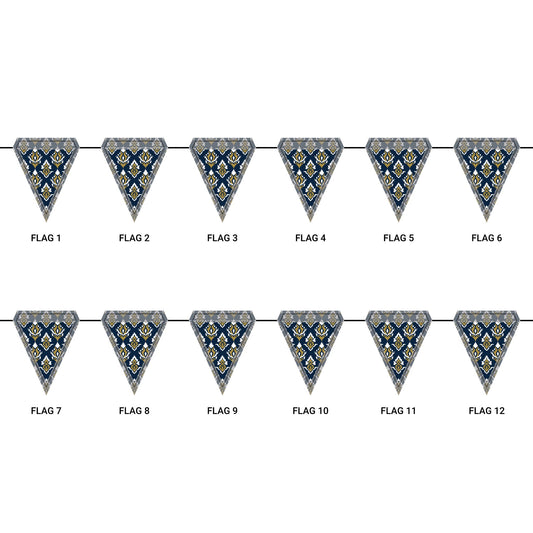Flag Garland | Notre Dame, Indiana | Ikat