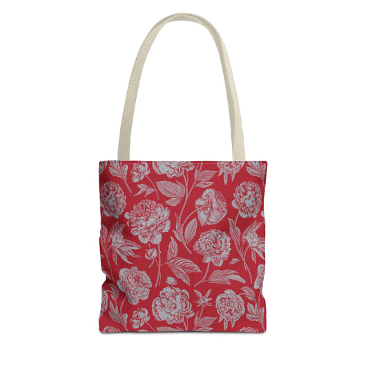 Totes | Red & Gray | Peony