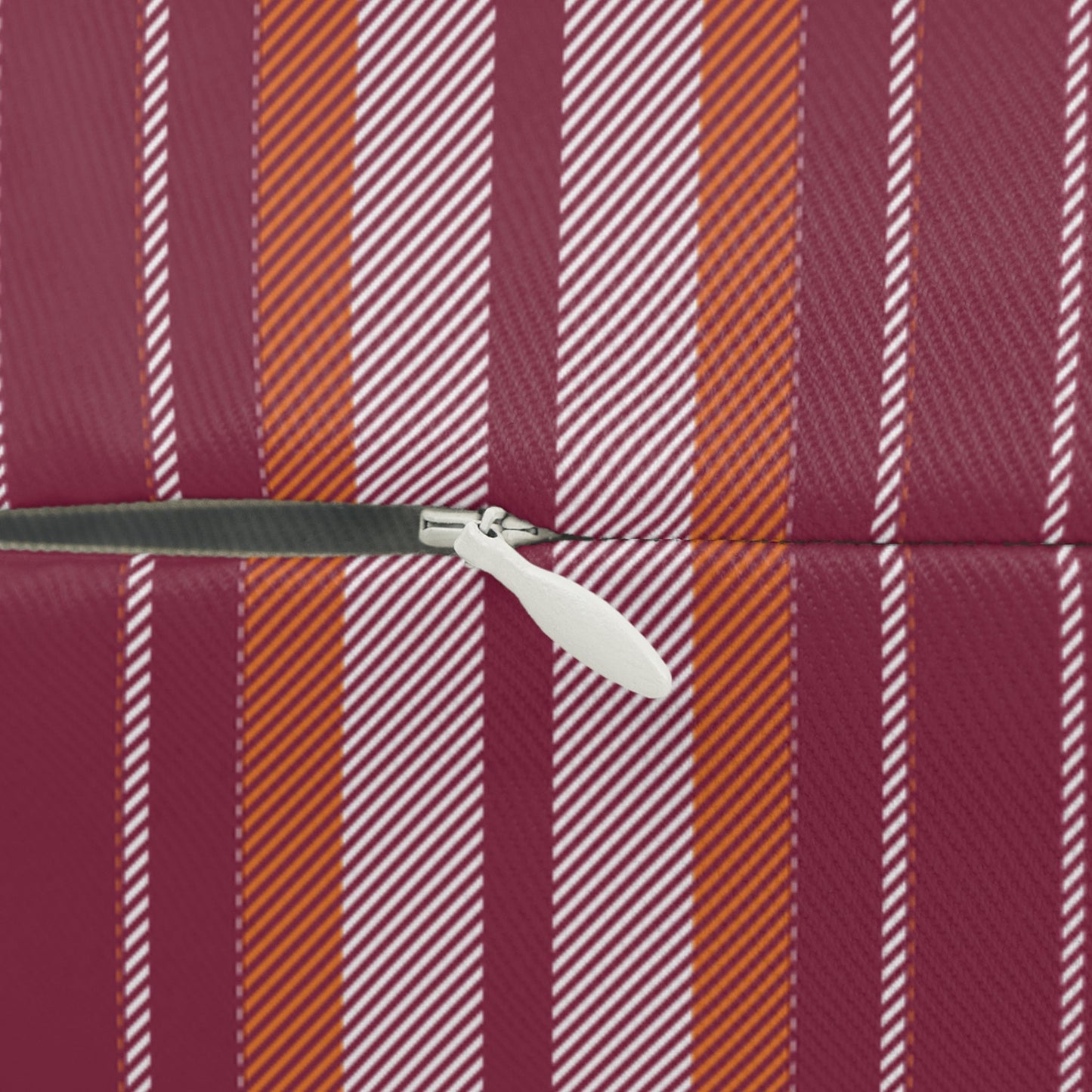 Pillow | Maroon & Orange | Stripe