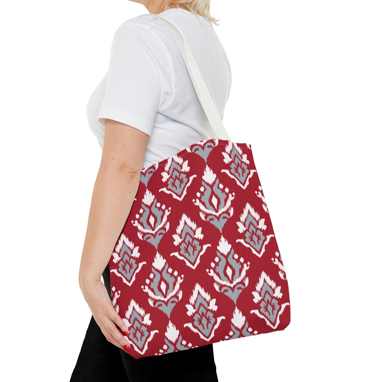 Totes | Red & Gray | Ikat