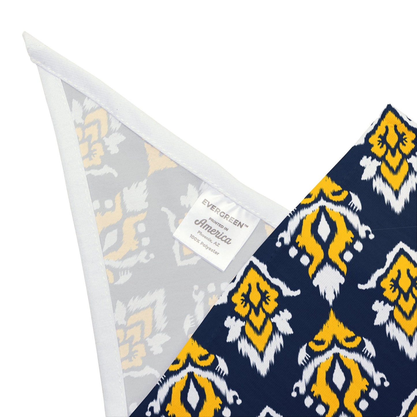 Pet Bandana | Yellow & Blue | Ikat
