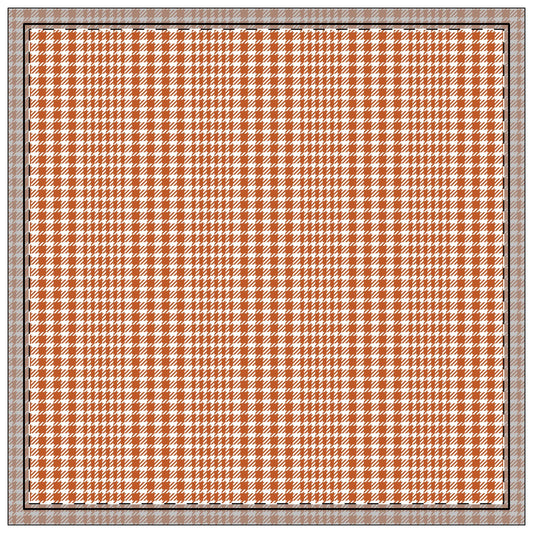 Napkins | Dark Orange & White | Tweed