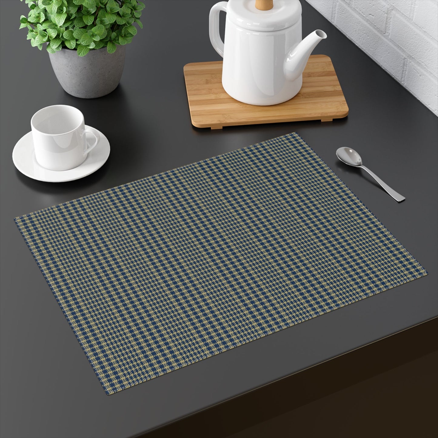 Placemat | Blue & Gold | Tweed