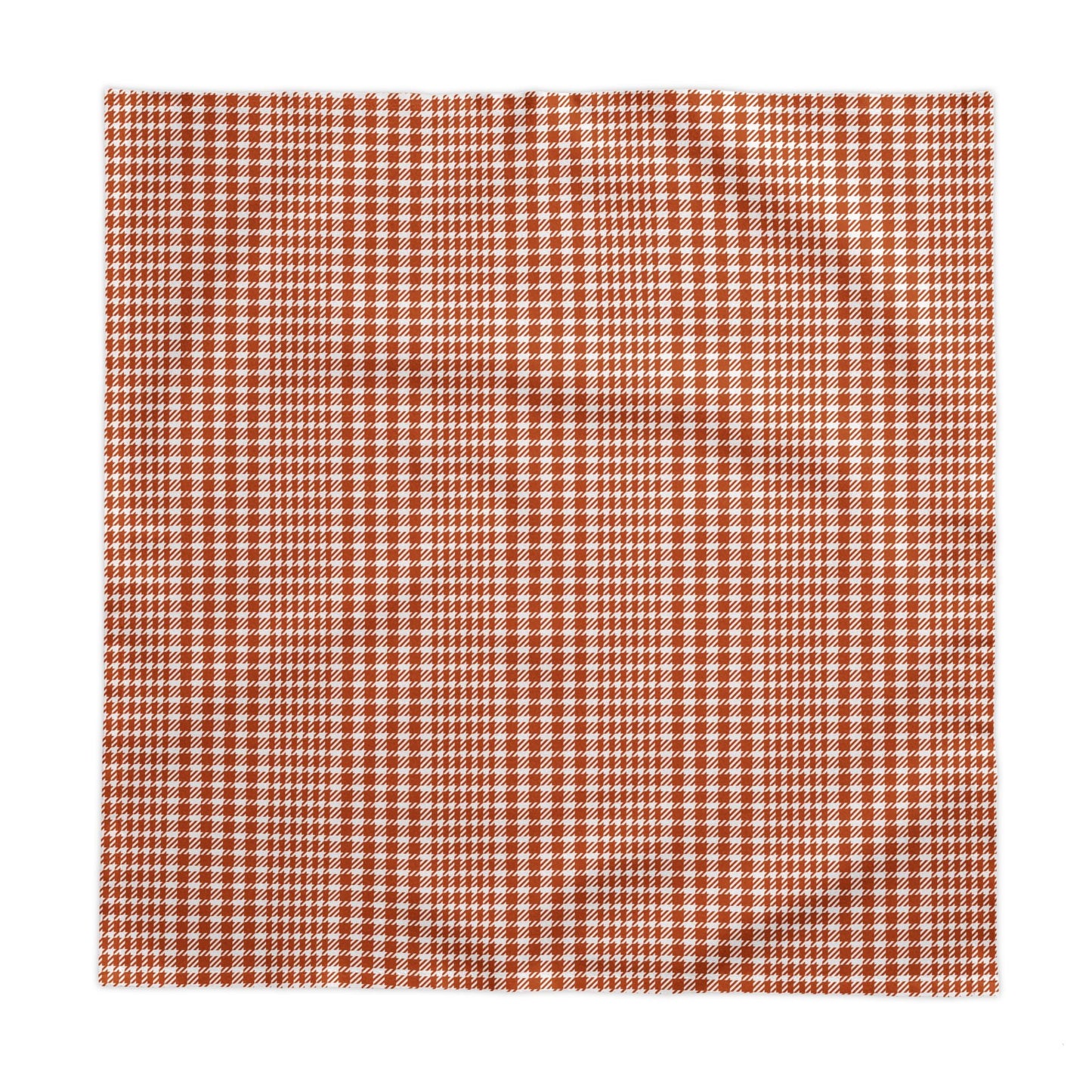Tablecloth | Dark Orange & White | Tweed