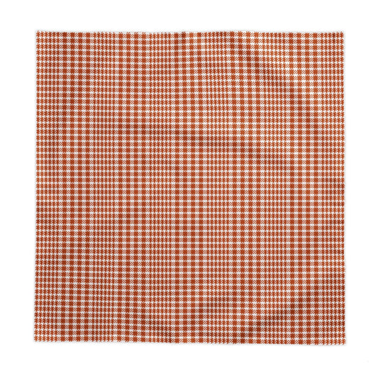 Tablecloth | Dark Orange & White | Tweed