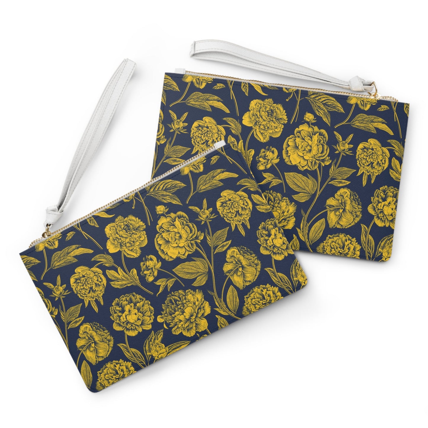 Clutch Bag | Yellow & Blue | Peony
