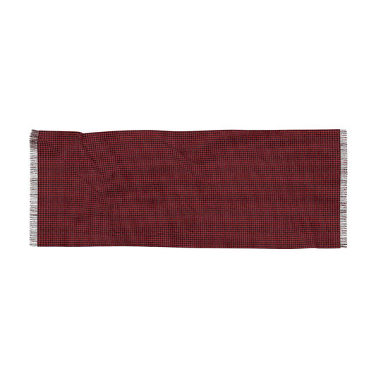Scarf | Red & Black | Houndstooth