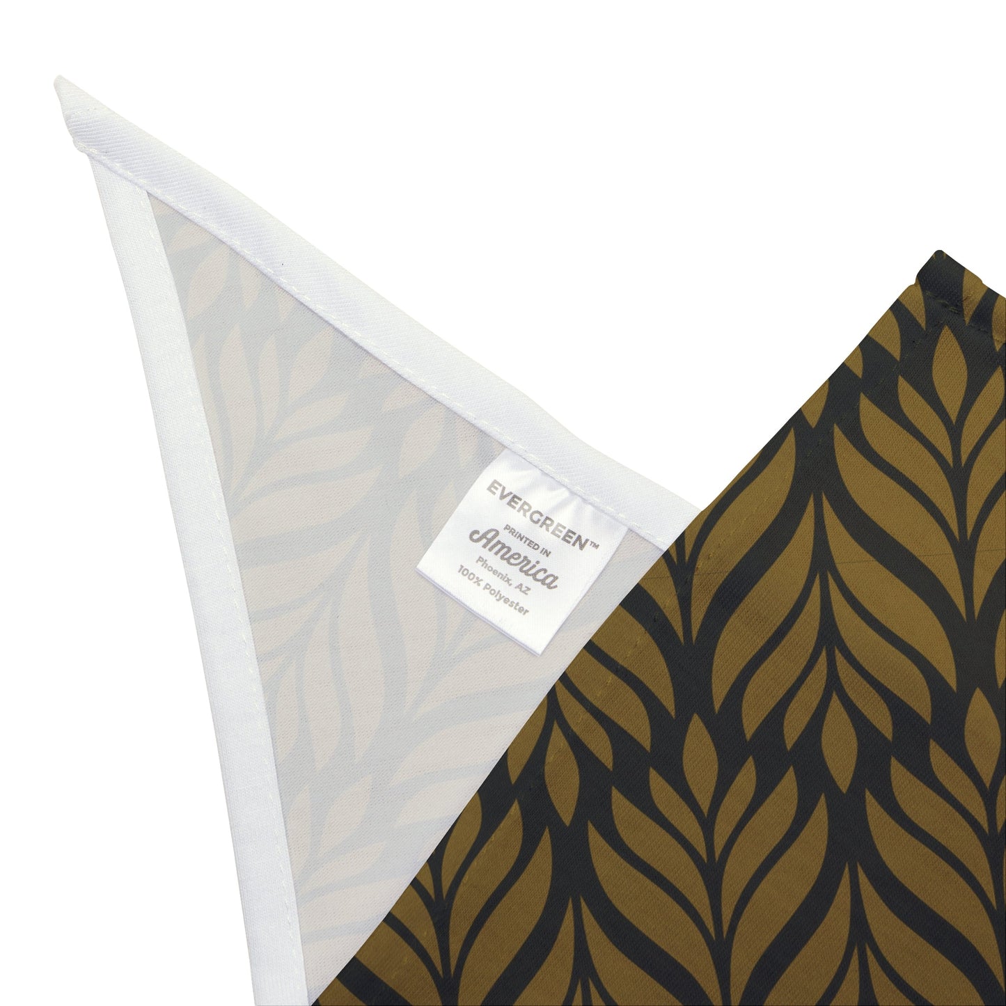 Pet Bandana | Black & Gold | Palm