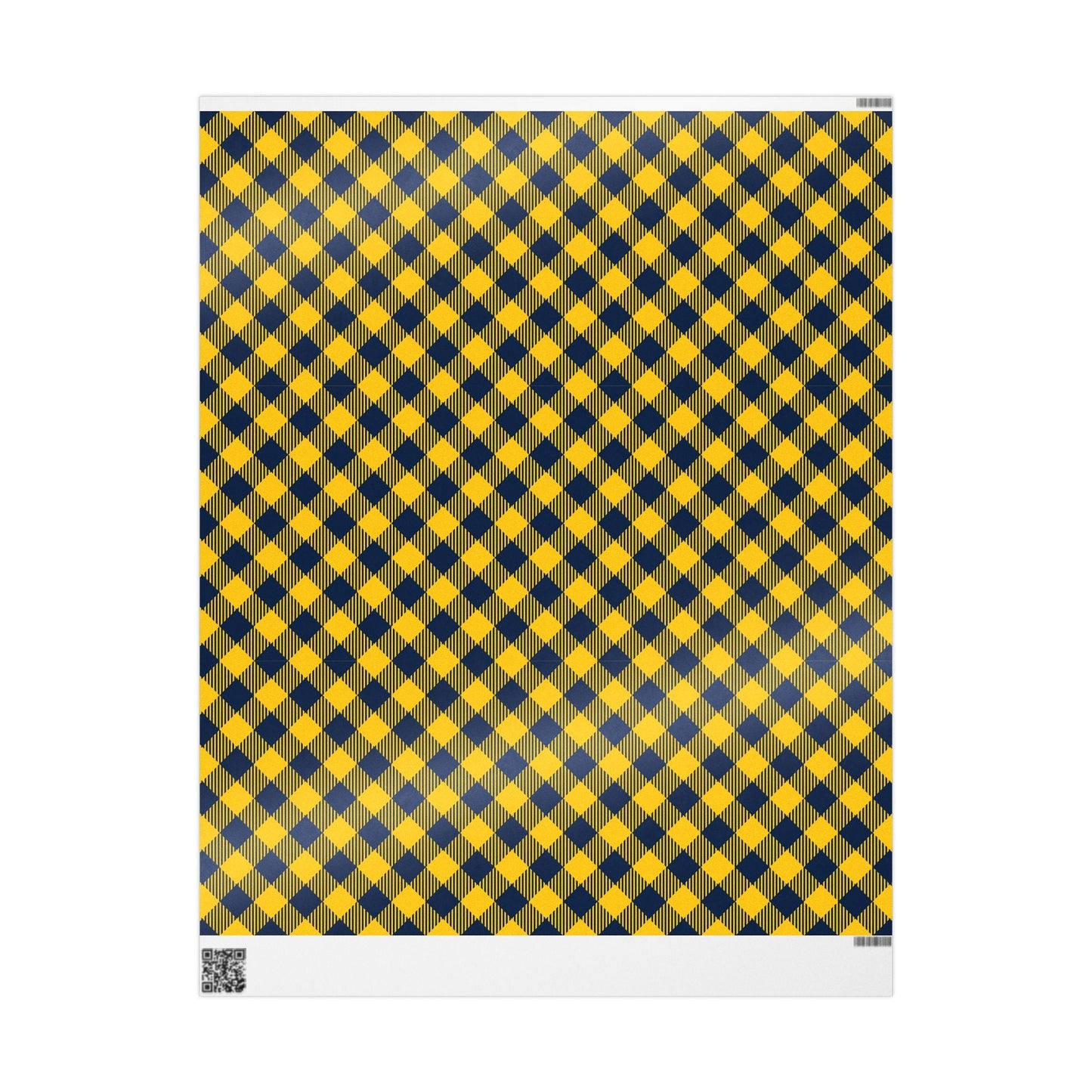 Gift Wrap | Yellow & Blue | Gingham