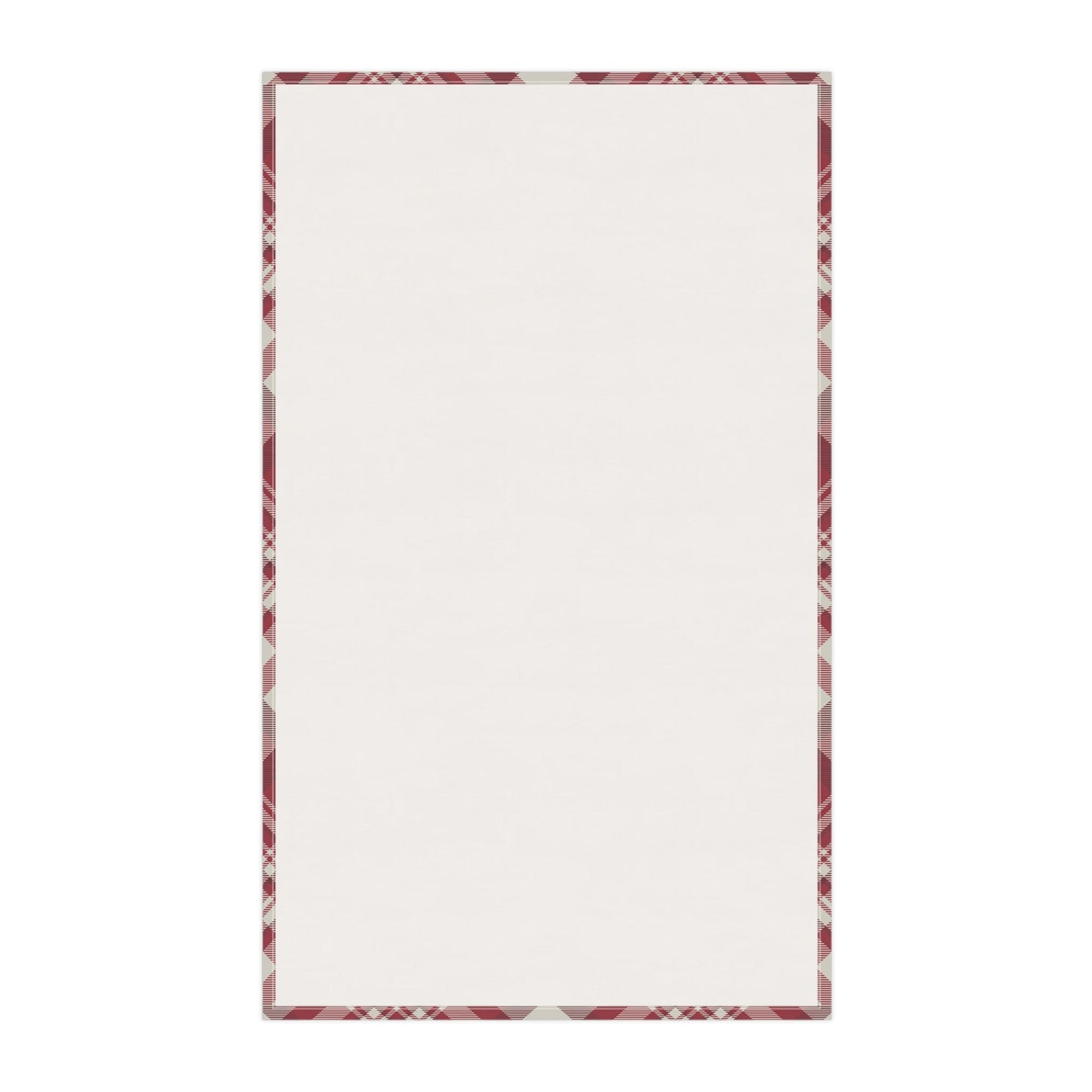 Tea Towel | Maroon & White | Tartan