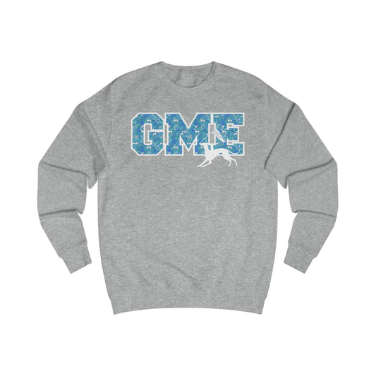 Adult Crewneck Sweatshirt | Greyhounds | Fern Quilt Teal