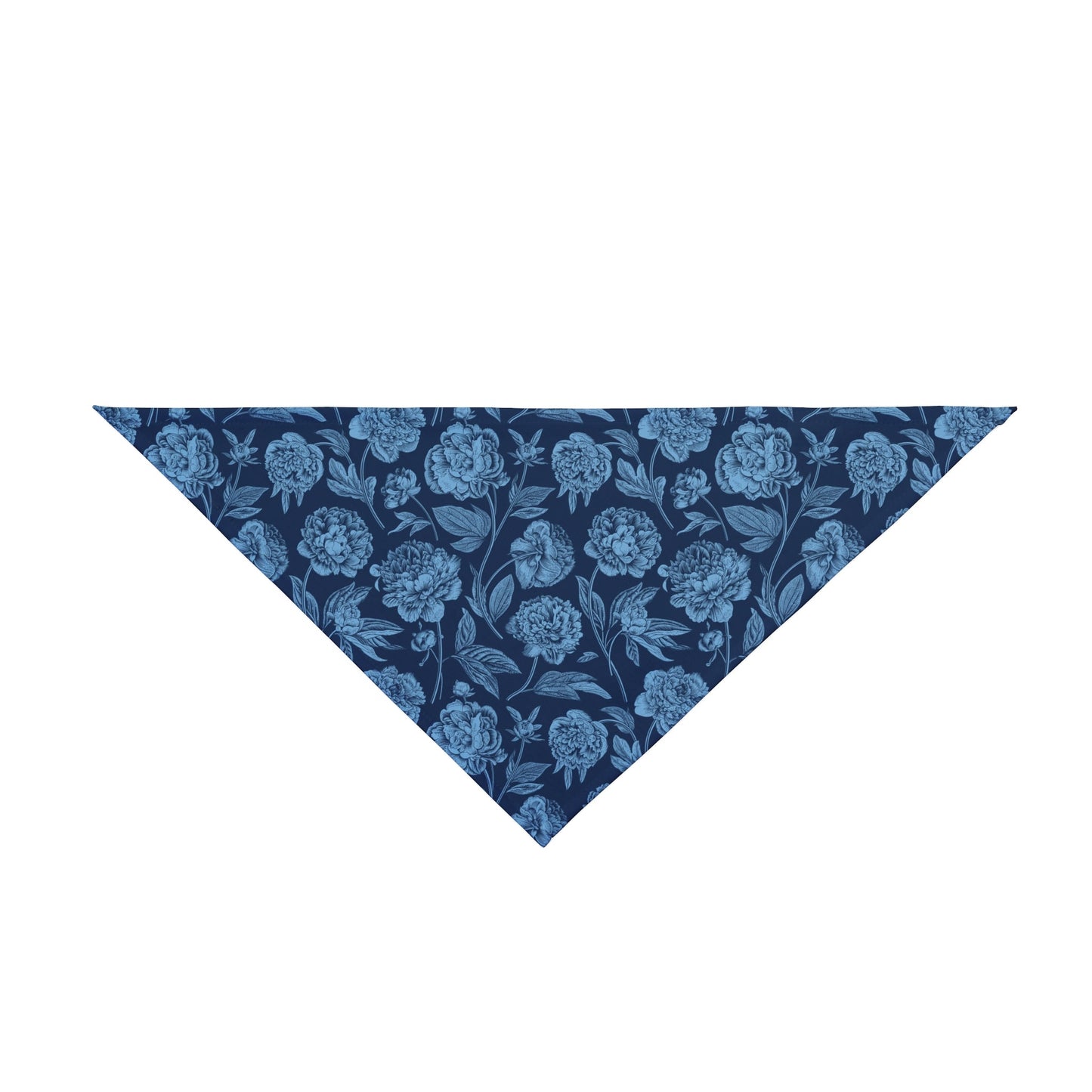 Pet Bandana | Light Blue & White | Peony