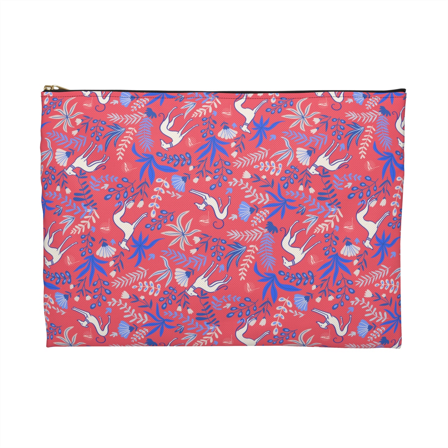 Accessory Pouch | Greyhounds | Pink Fern