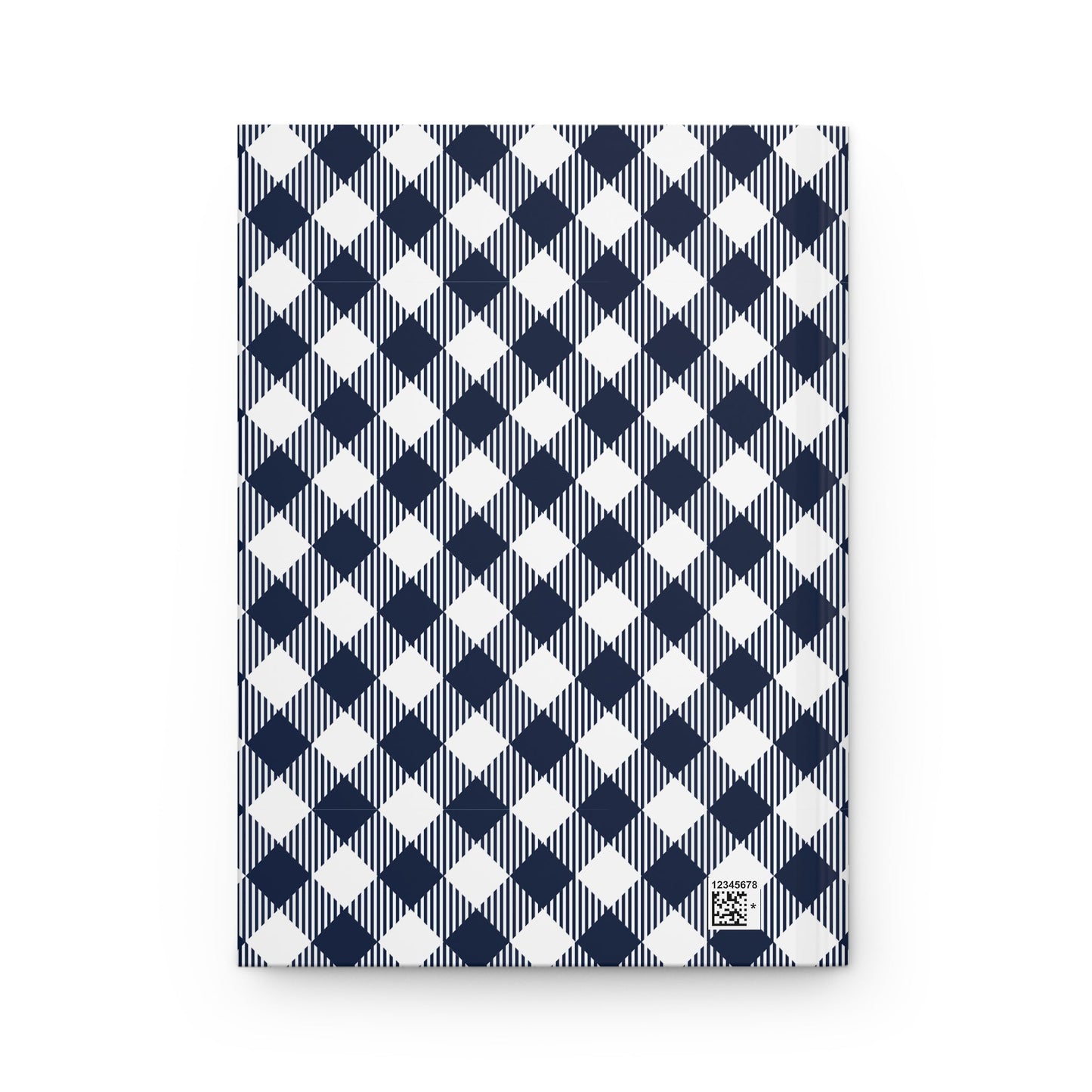 Hardcover Journal | Navy & White | Gingham