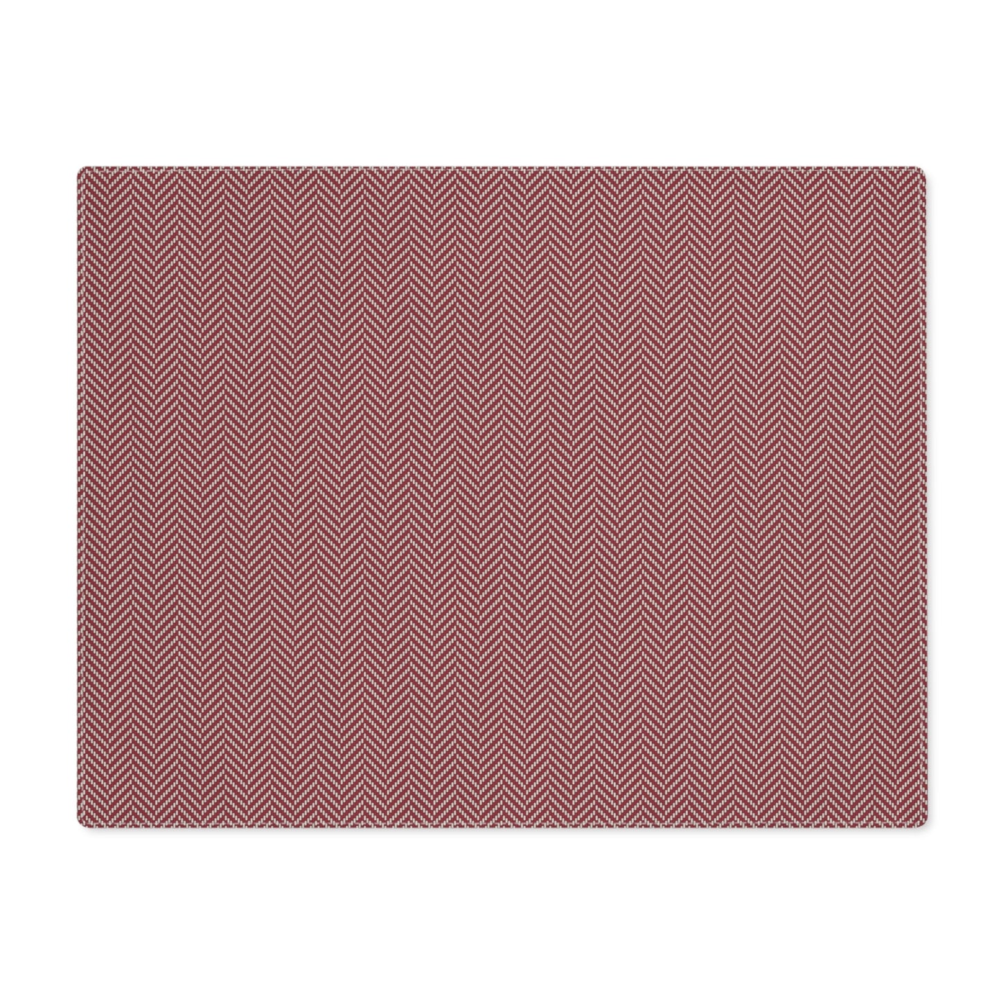 Placemat | Maroon & White | Herringbone