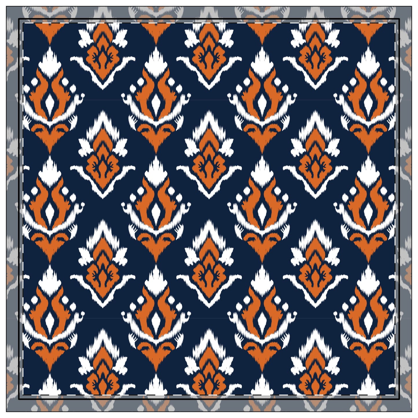 Napkin 4-set | Auburn, Alabama | Ikat