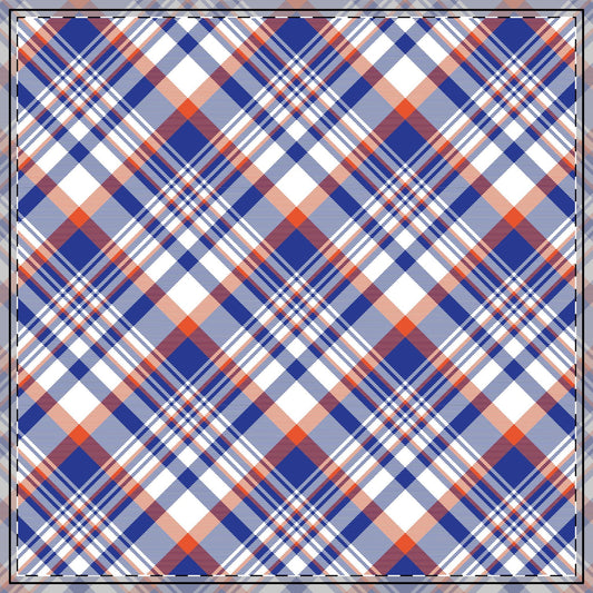 Tablecloth | Bright Blue & Orange | Tartan