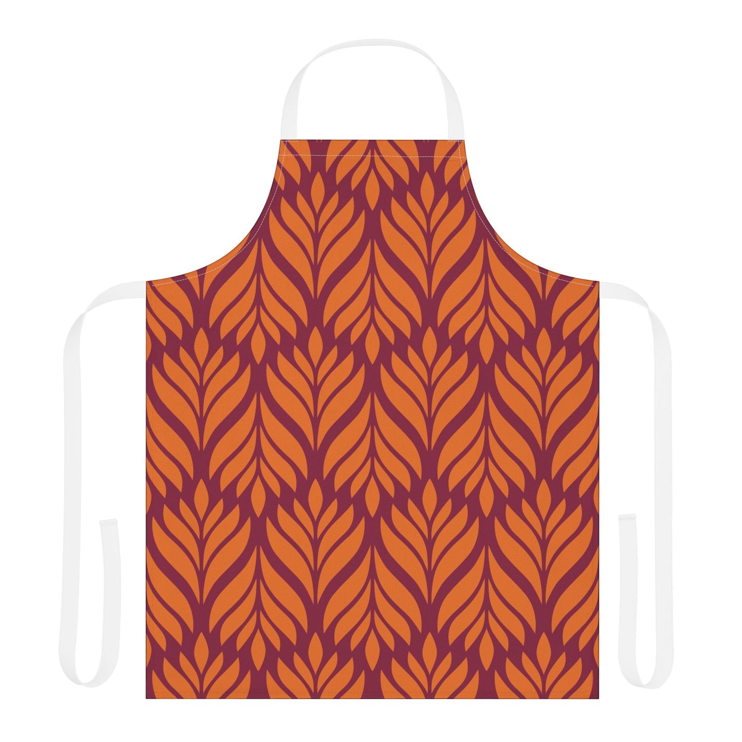 Apron | Maroon & Orange | Palm