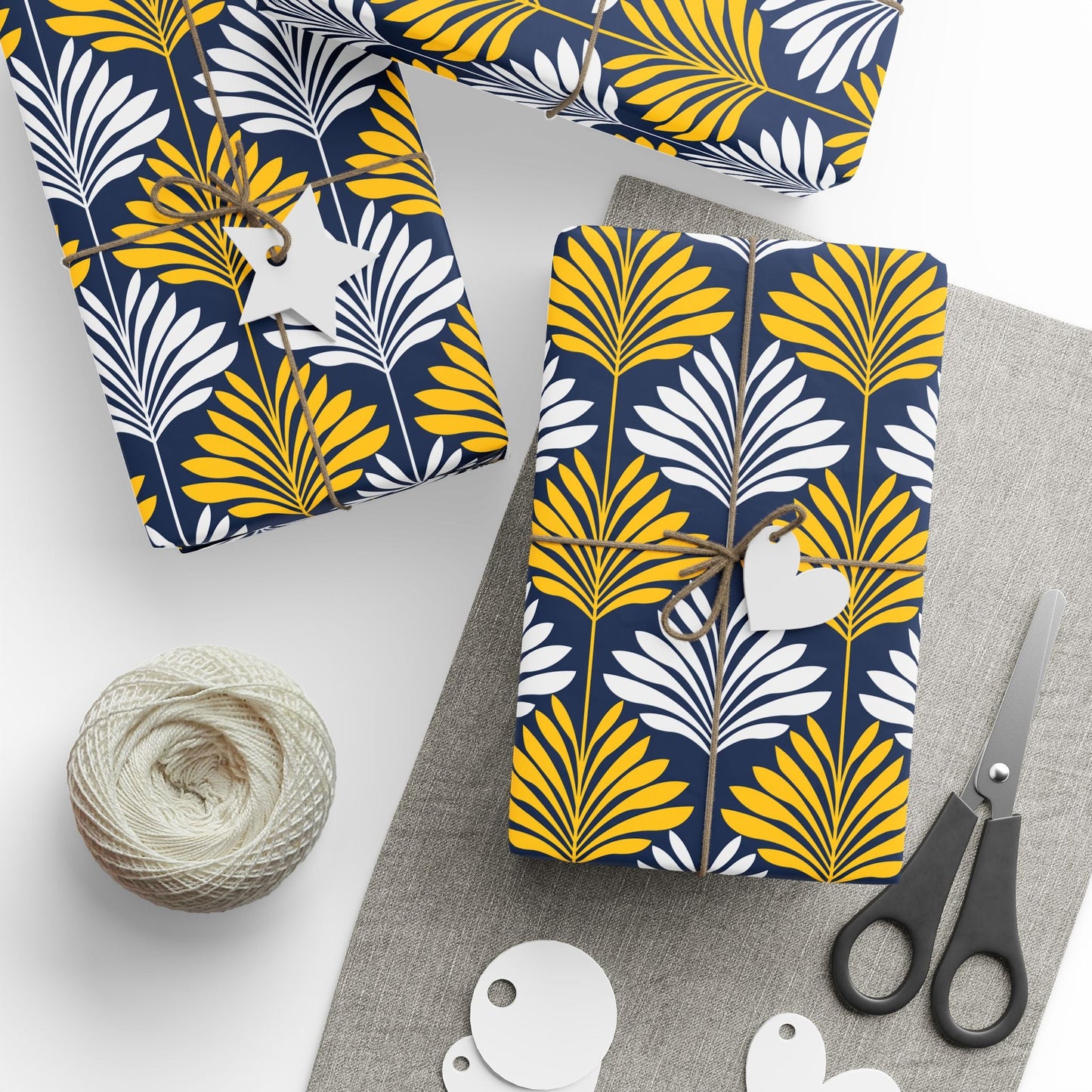 Gift Wrap | Yellow & Blue | Deco