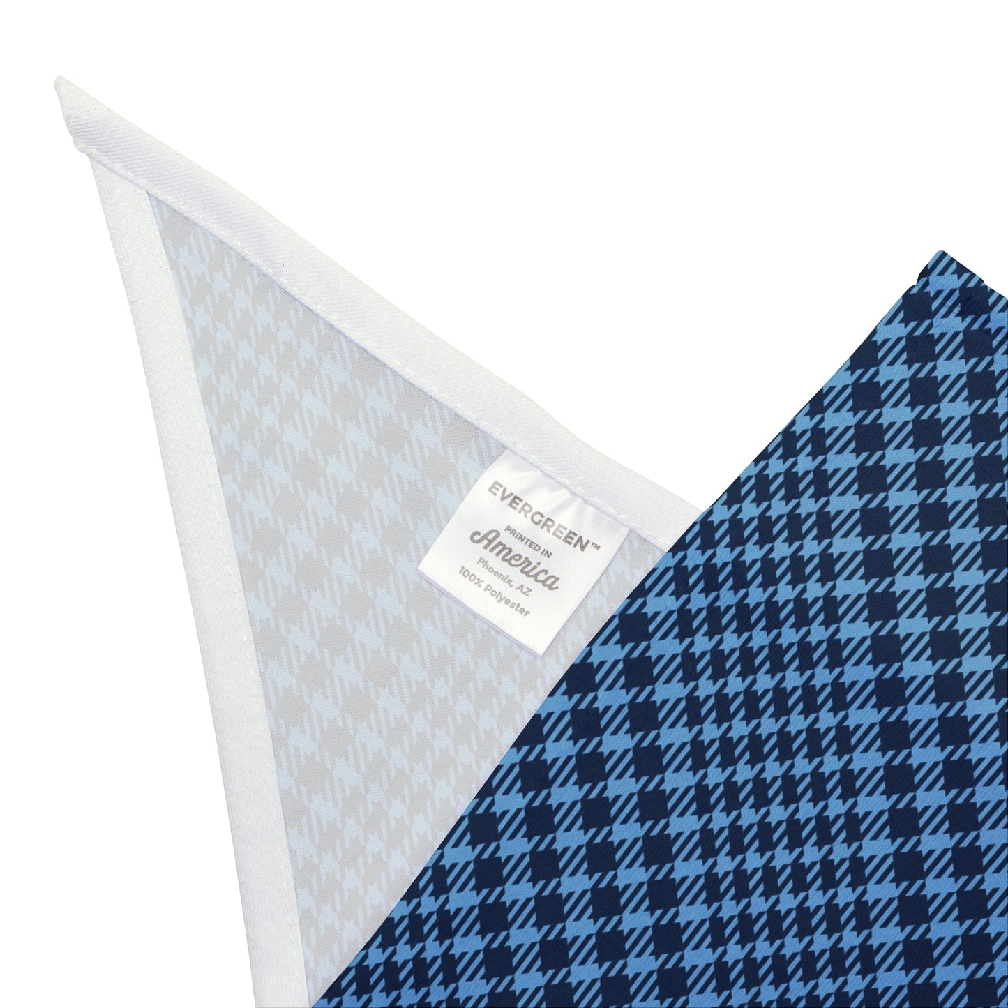 Pet Bandana | Light Blue & White | Tweed