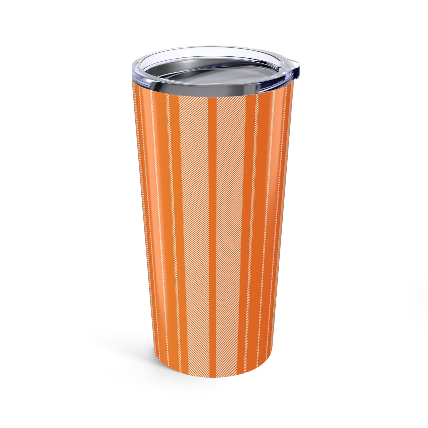 Tumbler | Orange & White | Stripe