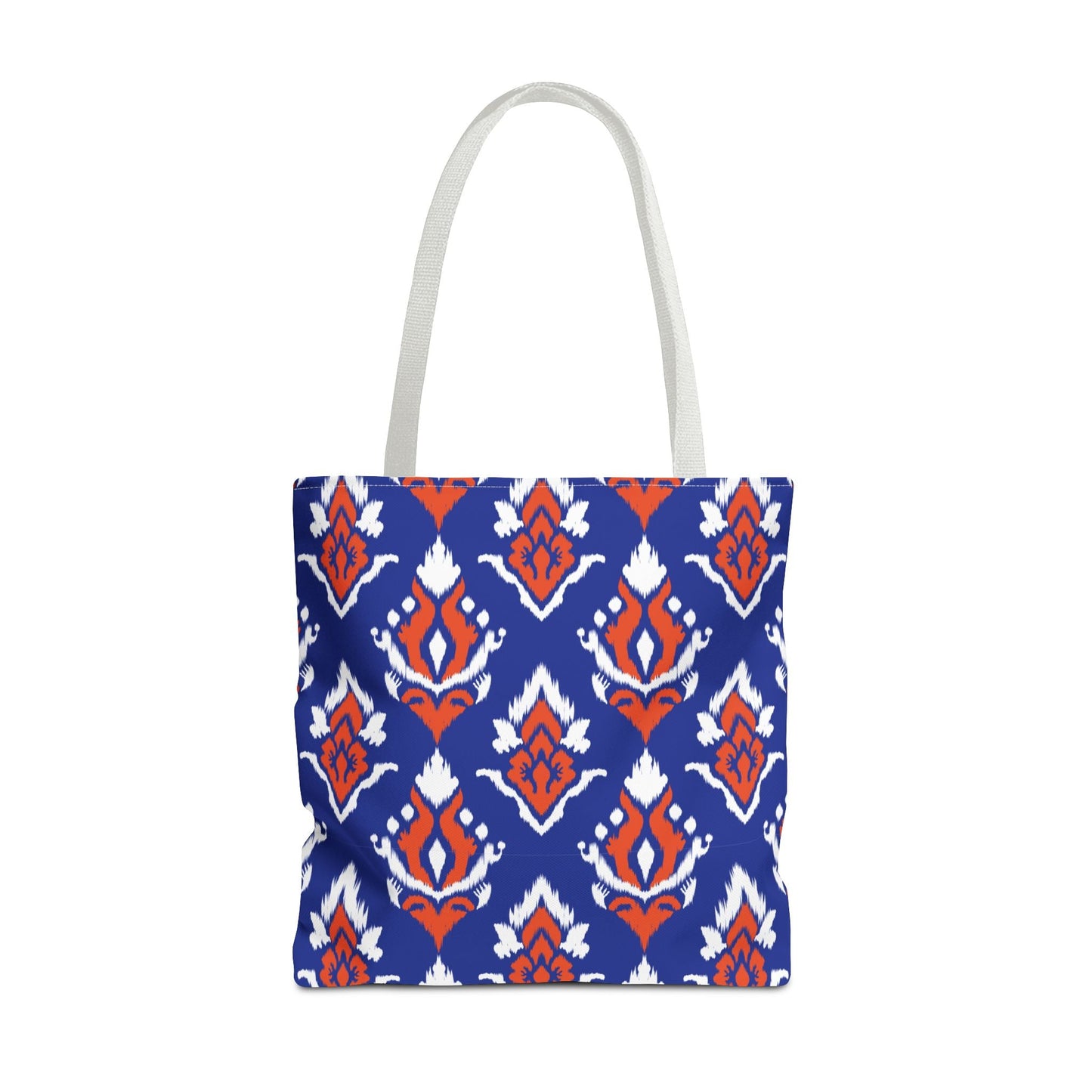 Tote Bag | Bright Blue & Orange | Ikat