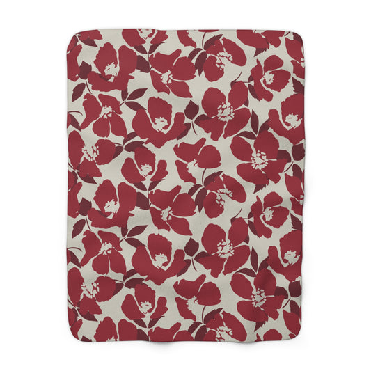 Sherpa Fleece Blanket | Tuscaloosa, Alabama | Poppy