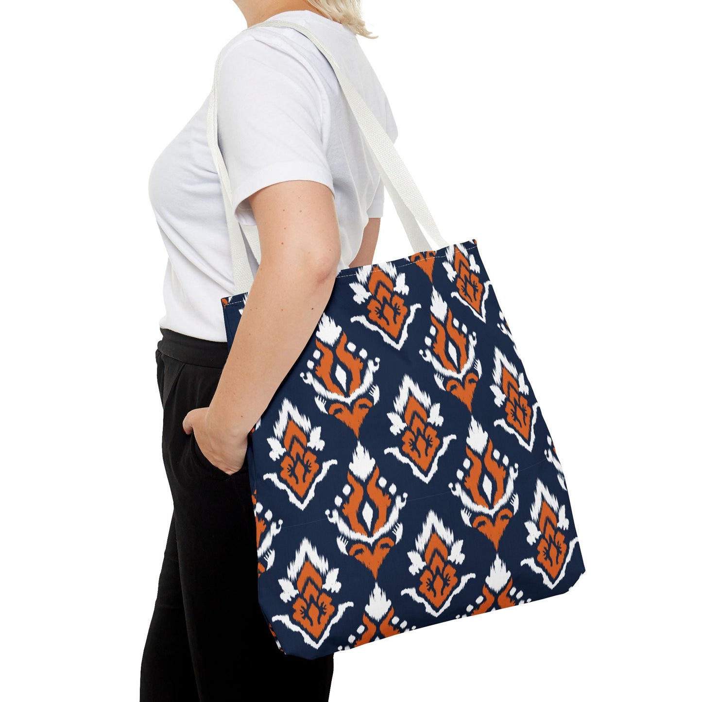 Totes | Orange & Blue | Ikat